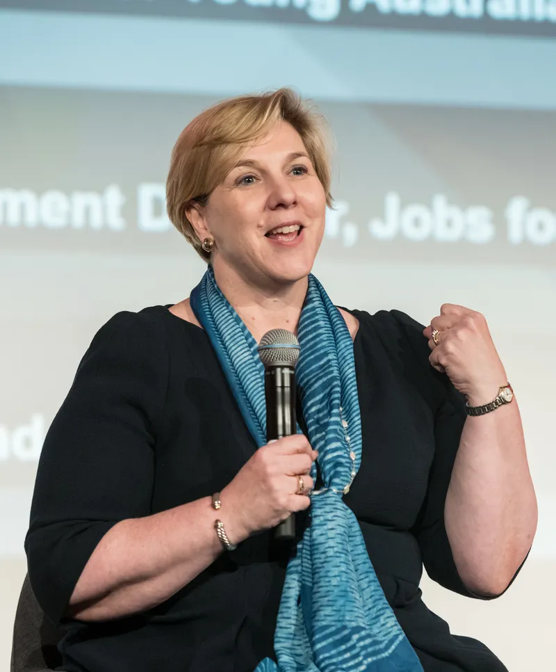Robyn Denholm, photographed at CeBIT Australia in 2018.
